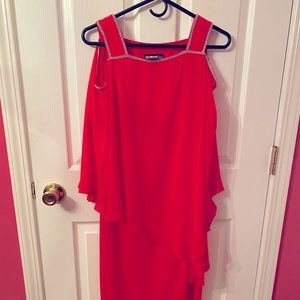 Sz 6 ladies special occasion dress! Berry colored!Glamour brand new!